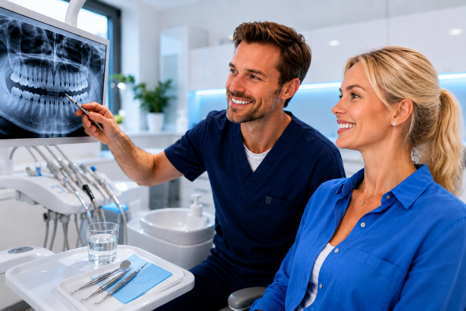 Vstupní diagnostika DentalCheck - pacientka RTG a CBCT